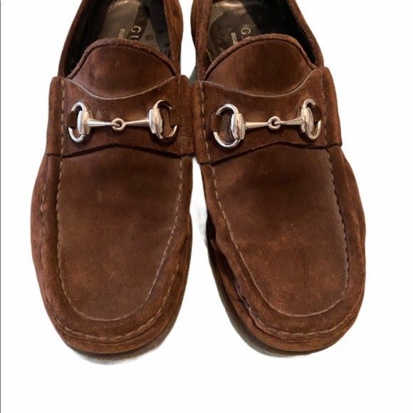 Men’s Gucci Brown Suede Bit Loafer main image 9